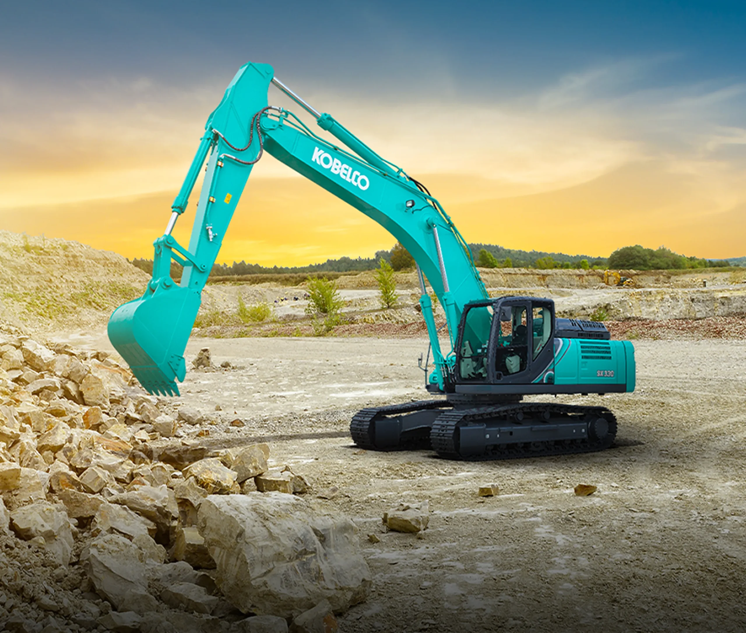 Excavator Kobelco SK330 kelas 33 ton untuk pertambangan